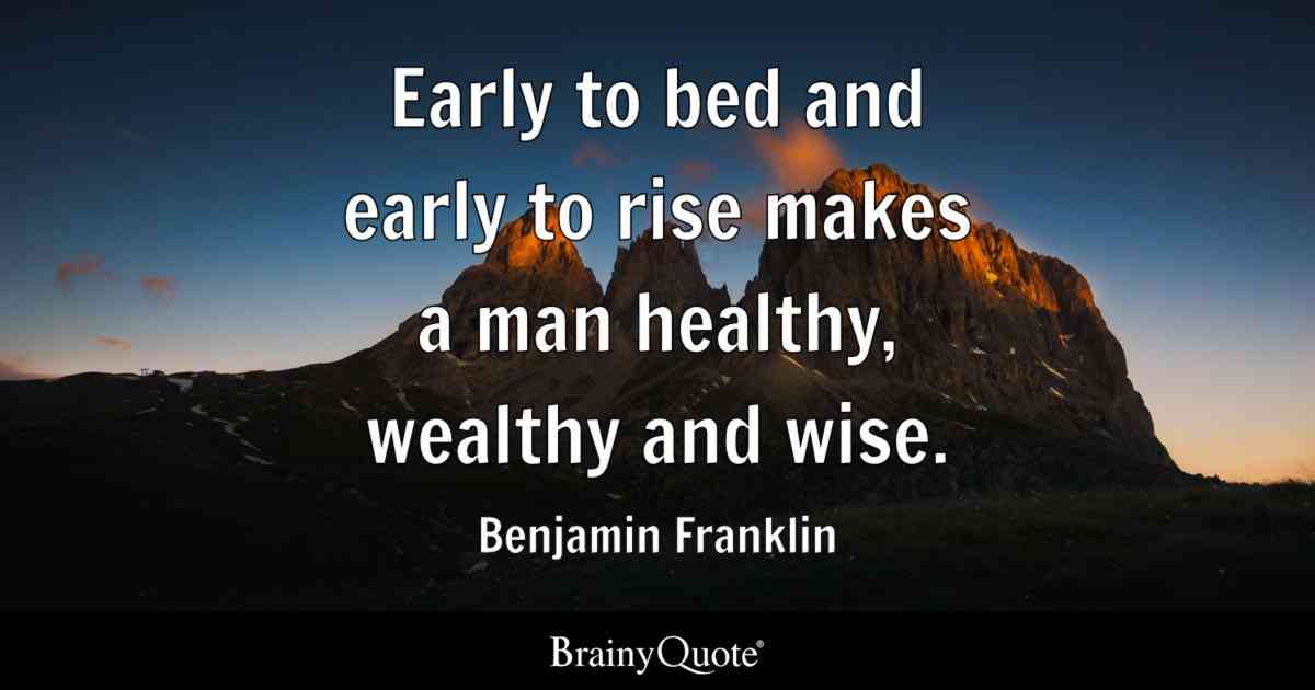 early rising quotes