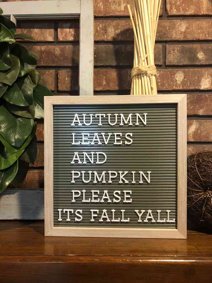 fall letter board quotes