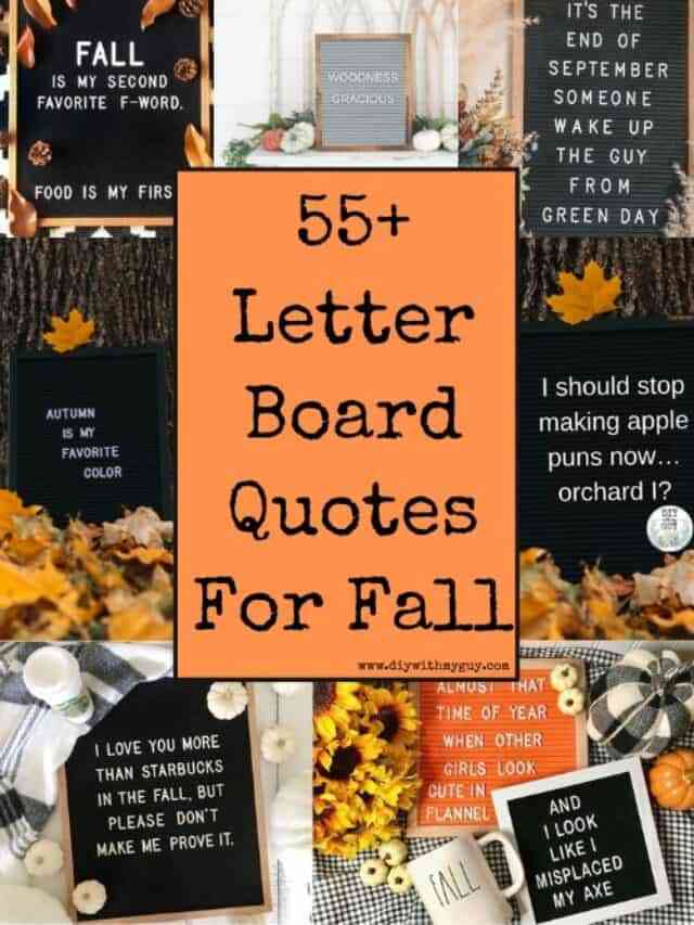 fall letter board quotes