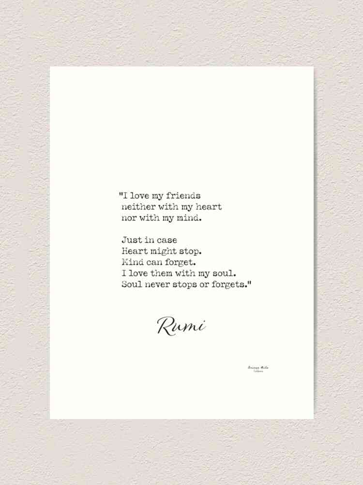 friends quotes rumi