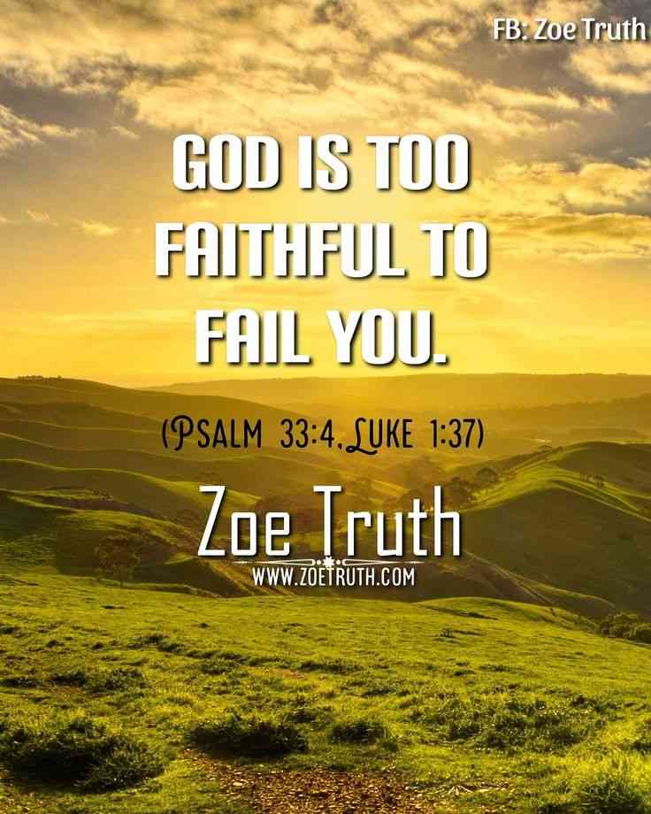 god is faithful quotes
