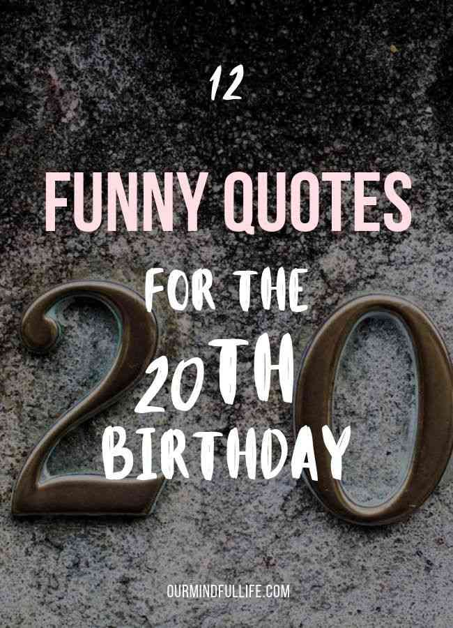 happy 20th birthday quotes