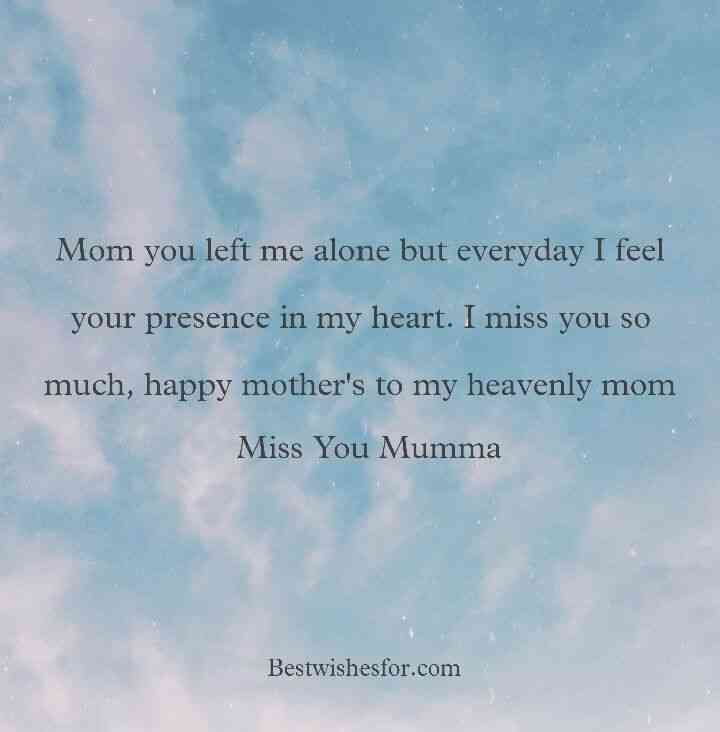mom quotes heaven