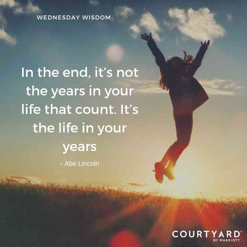 quote it's not the years in your life