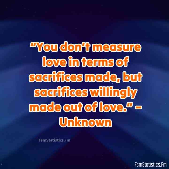 quotes about sacrificing for love