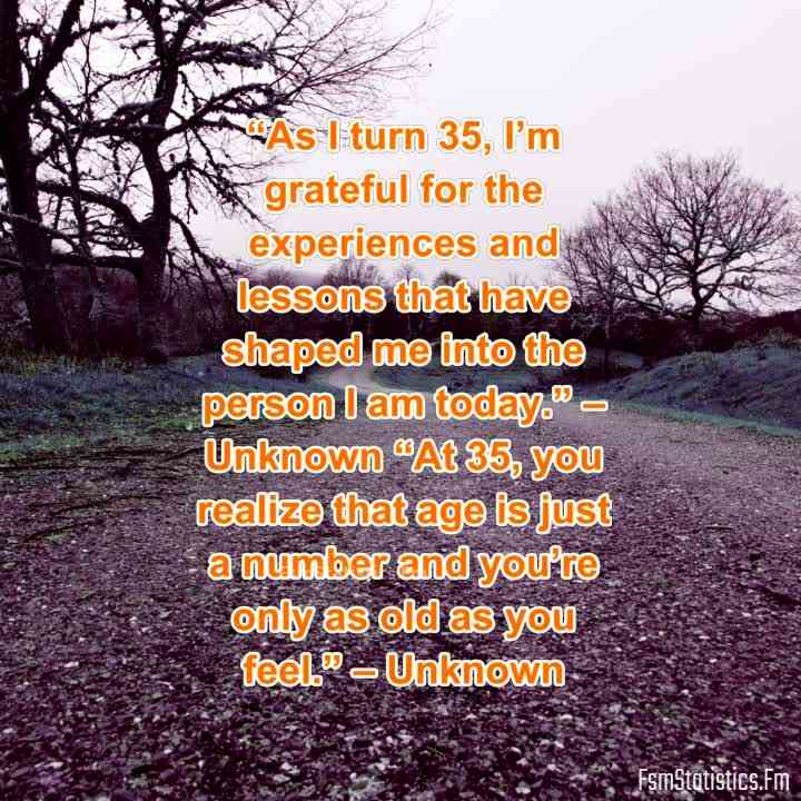 quotes about turning 35