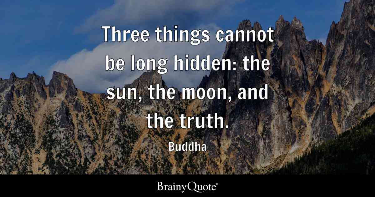 quotes on hiding the truth