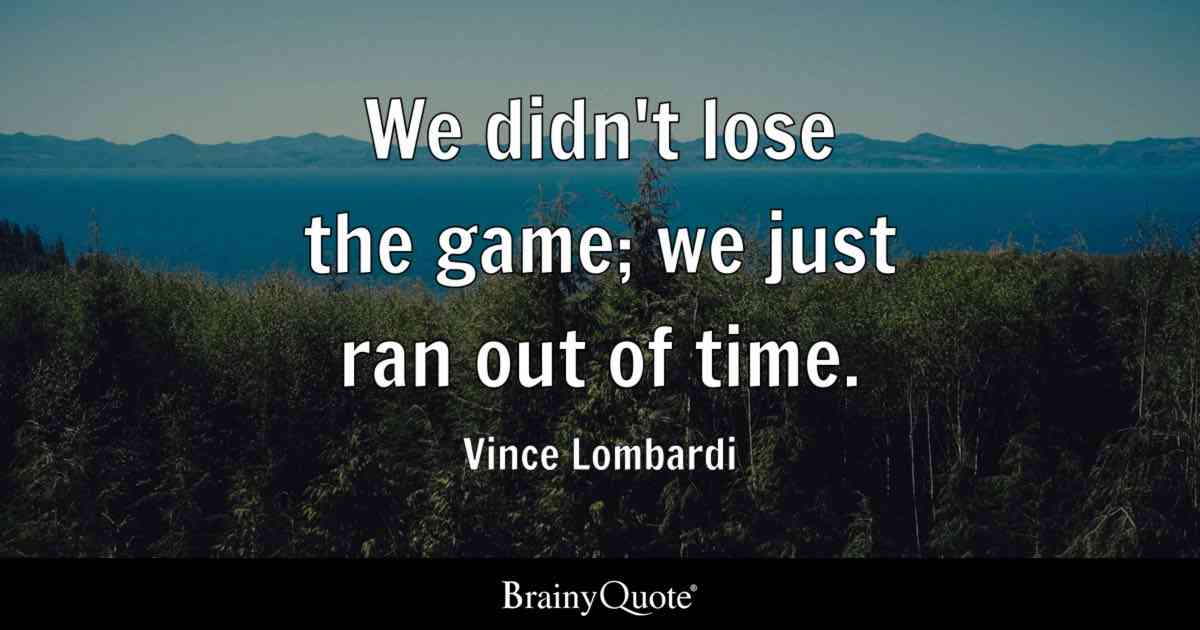 quotes on losing game