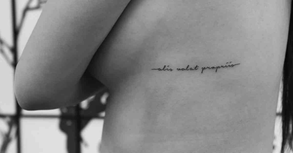 quotes on ribs tattoos