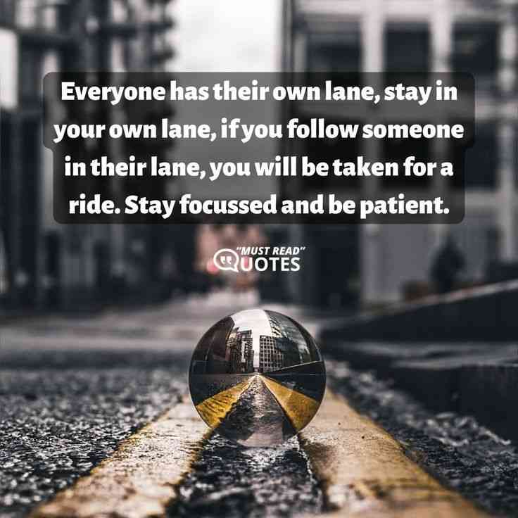 stay in your own lane quotes