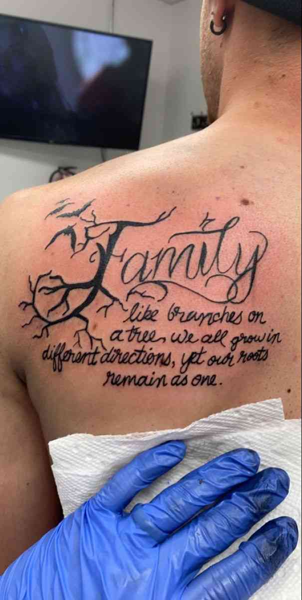 tattoos with quotes about family