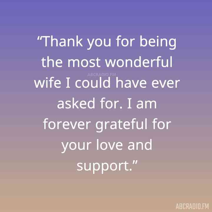 thank you wife quotes