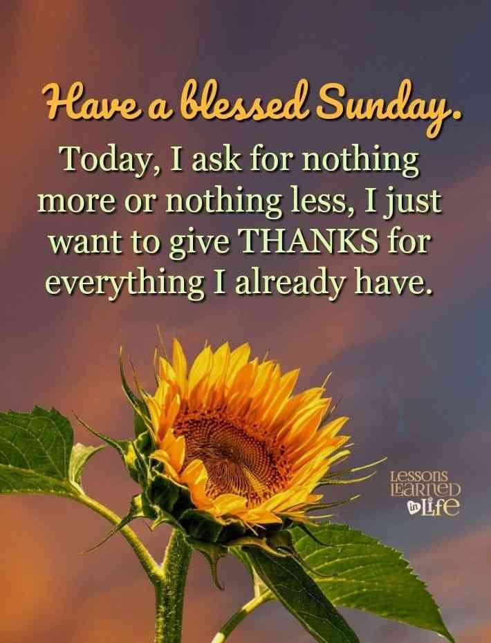 thankful sunday blessings quotes