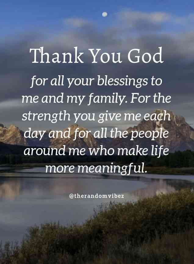 thanking quotes for family